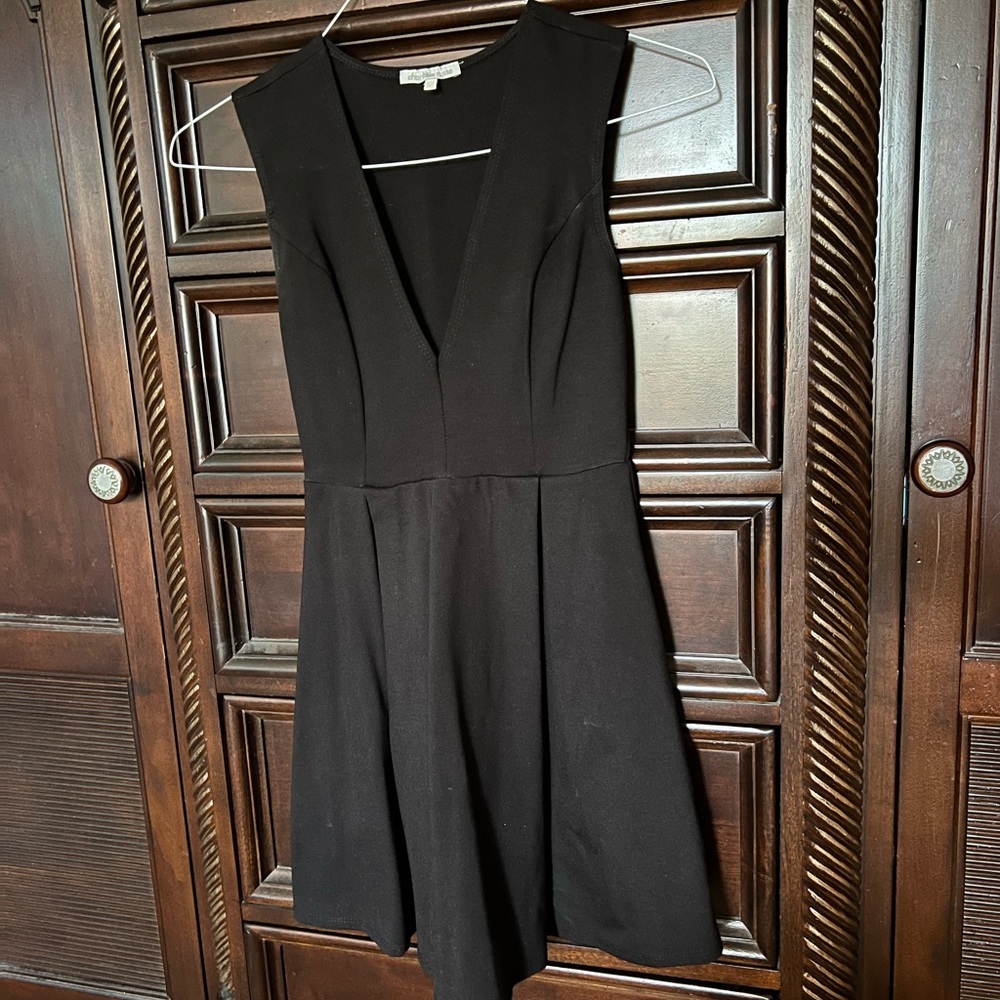 Charlotte Ruse Black Deep V Neck Mini Dress